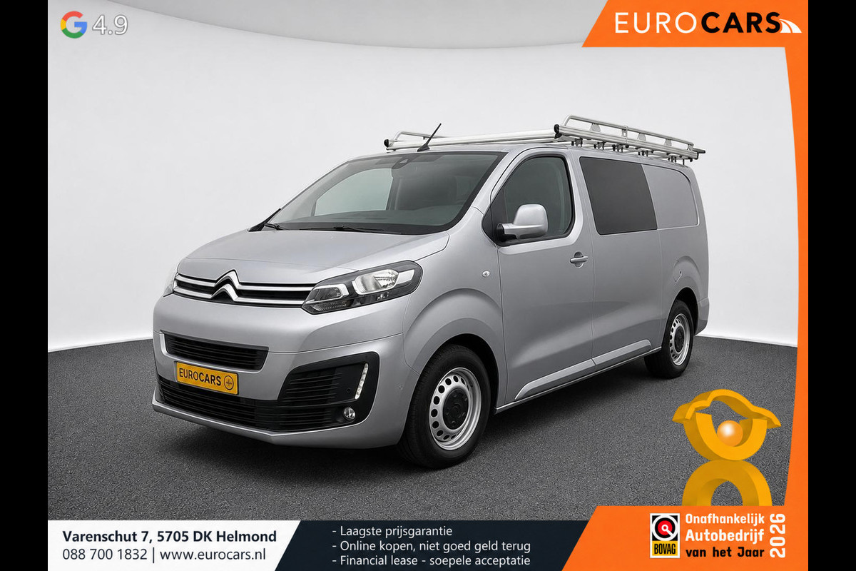 Citroën Jumpy 2.0 BlueHDI 120 XL Driver DC Imperiaal Trekhaak Navigatie Apple CarPlay Android Auto Camera Parkeerhulp Cruise Control Verwarmbare bestuurdersstoel Climate Control