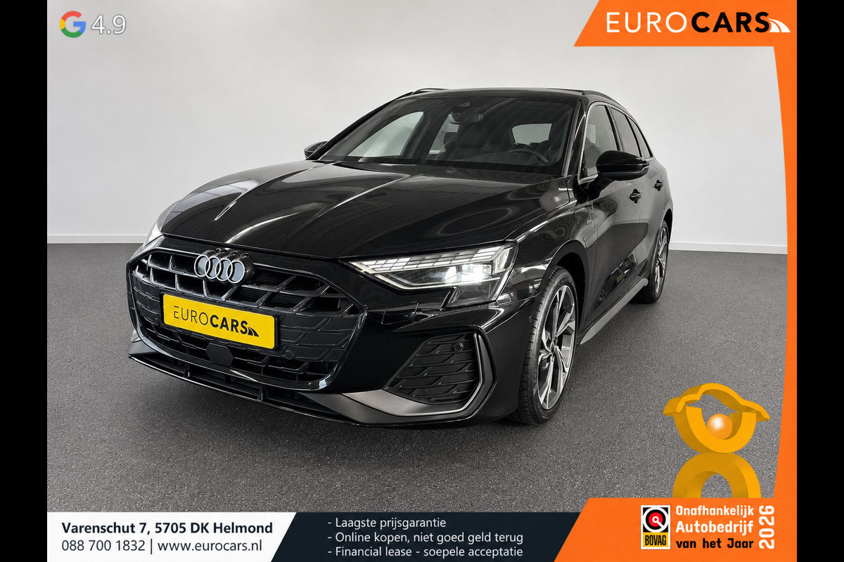Audi A3 Sportback 40 TFSI e 204pk Automaat S-Line edition Comfort pakket Plus Lichtmetalen Velgen 18" Matrix Led Parkeer sensoren Camera Cruise Control Adaptive Navigatie Apple Carplay/Android Auto