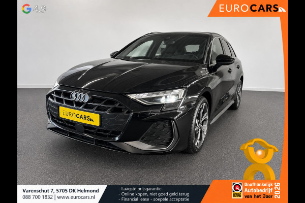 Audi A3 Sportback 40 TFSI e 204pk Automaat S-Line edition Comfort pakket Plus Lichtmetalen Velgen 18" Matrix Led Parkeer sensoren Camera Cruise Control Adaptive Navigatie Apple Carplay/Android Auto