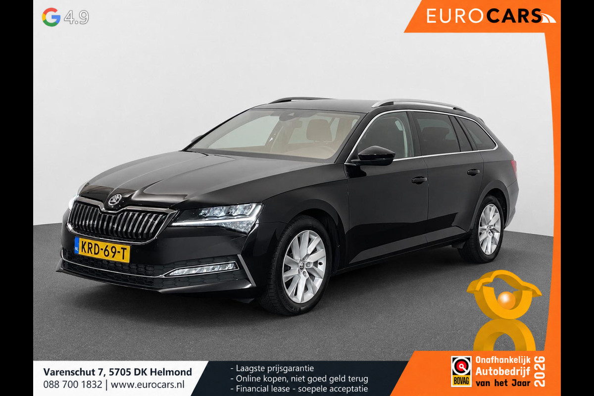 Škoda Superb Combi 1.4 TSI DSG iV Business Edition Plus SoH 92% Trekhaak Camera Navi Carplay DCC Stoelverwarming Verwarmbare Voorruit Cruise Control Full LED PDC VA