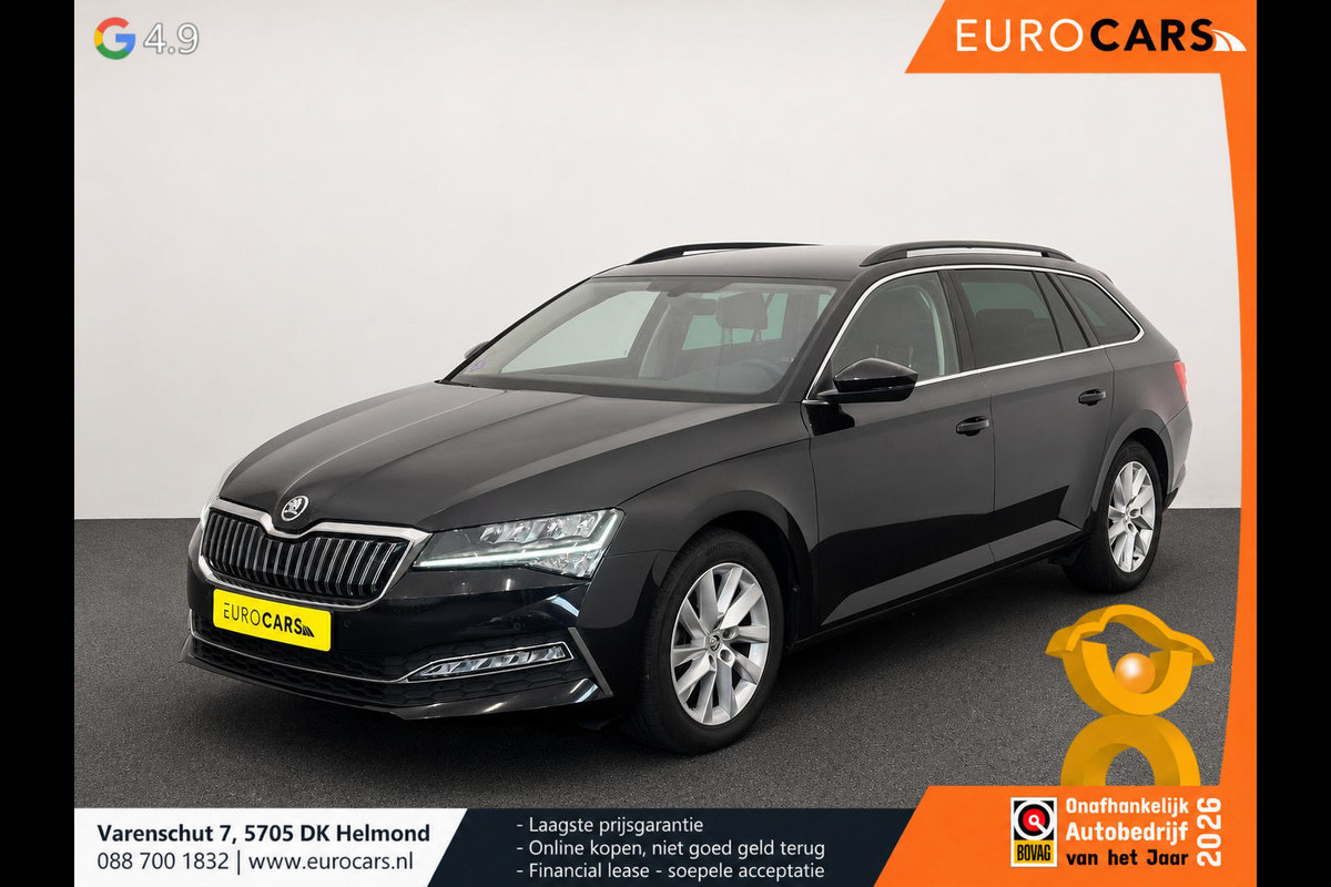 Škoda Superb Combi 1.4 TSI iV Business Edition PHEV Automaat Navigatie Stoelverwarming Voor en Achter Draadloze Telefoonlader Stuurverwarming Cruise Control Elektrisch Verstelbare Stoelen Apple CarPlay