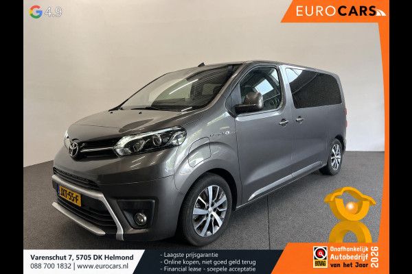 Toyota PROACE Electric Verso L2 Extra Range Luxury 75 kWh 8p Personen bus Panorama dak Lederen bekleding Voorstoelen Climate Control Apple Carplay Android Auto Parkeer sensoren Cruise Control Bumpers in kleur