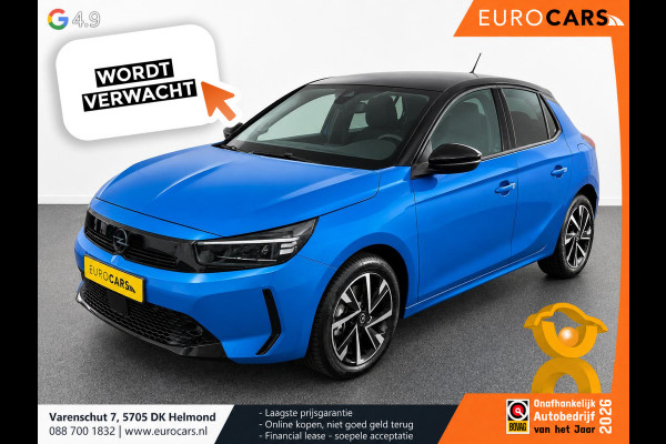 Opel Corsa 1.2 Turbo 100pk Facelift Navigatie By App Wireless Stoel en Stuurverwarming Parkeersensoren Airco Cruise Control Vertigo Black Roof  LMV Android Auto