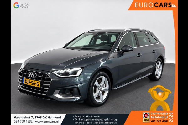 Audi A4 Avant 40 TFSI 204pk Pro Line Navigatie Apple CarPlay Android Auto Parkeerhulp  Adaptive Cruise Control Stoelverwamring Full led Leder Elektrisch bedienbare achterklep Climate Control Lichtmetalen velgen