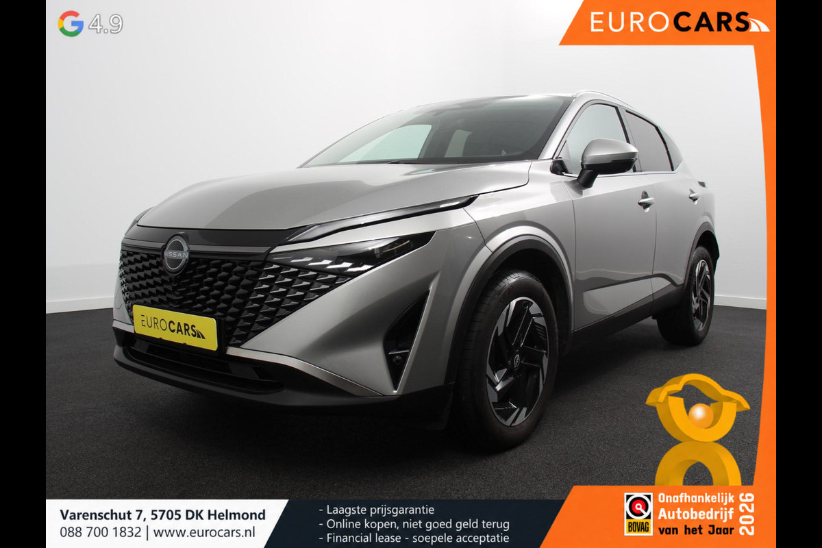 Nissan QASHQAI 1.3 MHEV Automaat N-Connecta Navigatie Apple CarPlay Android Auto 360 Camera Parkeerhulp Adaptive Cruise Control Full Led Stoel- en stuurverwarming Virtual Cockpit Climate Control Lichtmetalen velgen