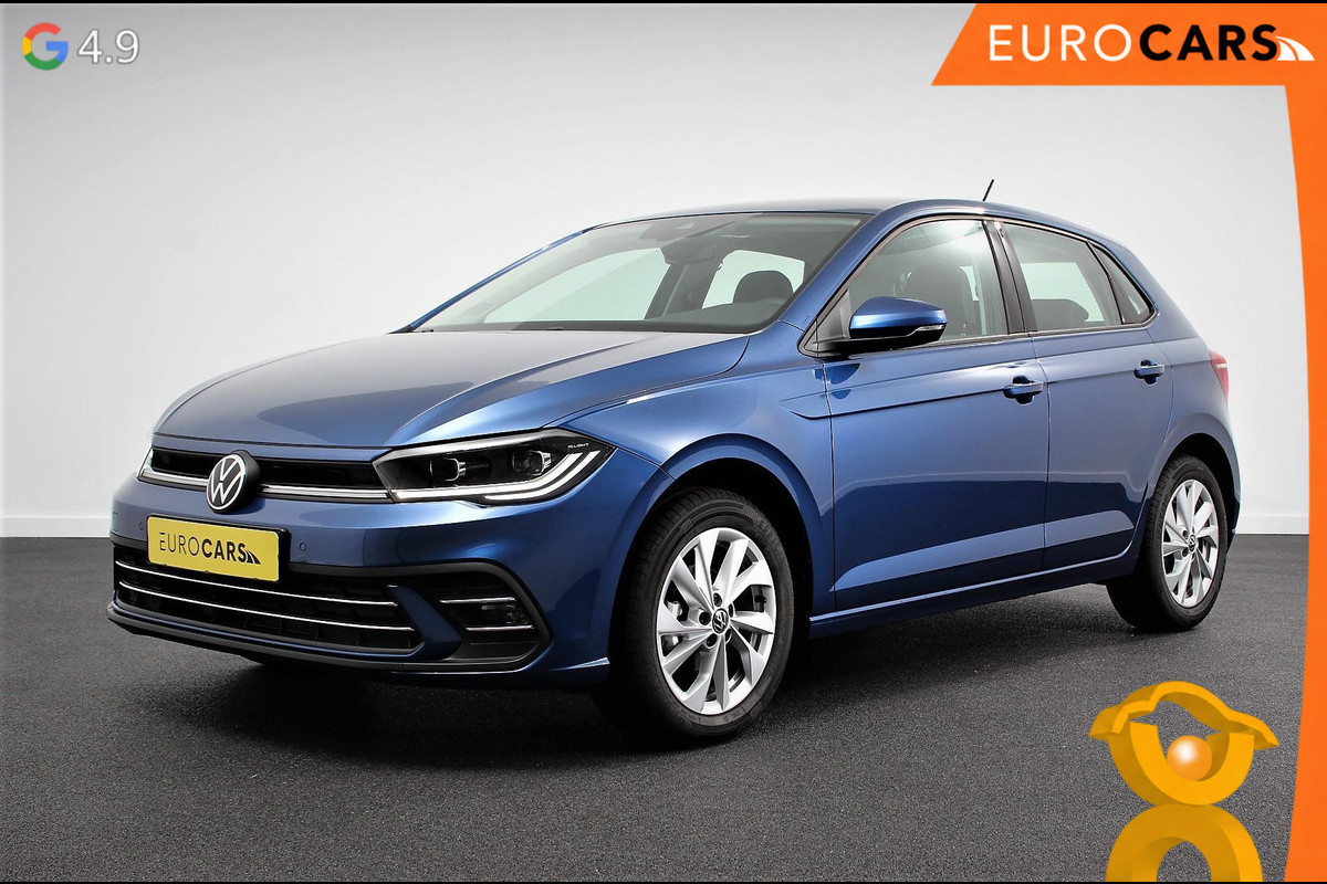 Volkswagen Polo 1.0 TSI DSG Style Navigatie Climate Control Adaptieve Cruise Control Camera Lane Assist LED Matrix DAB Parkeer sensoren Apple Carplay/ Android Auto