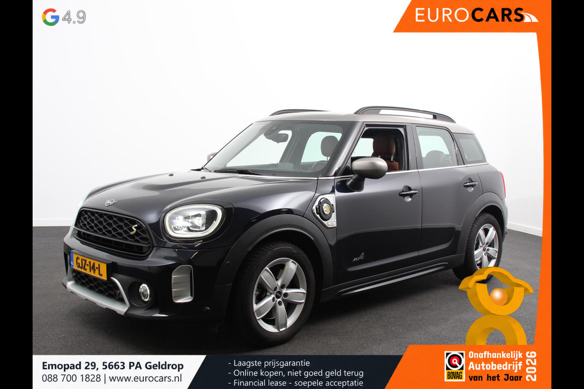 MINI Countryman 1.5 Cooper S E PHEV ALL4 Chili Automaat Climate control Adaptieve cruise control HUD Lichtmetalen velgen Navigatie Parkeersensoren Camera Stoelverwarming
