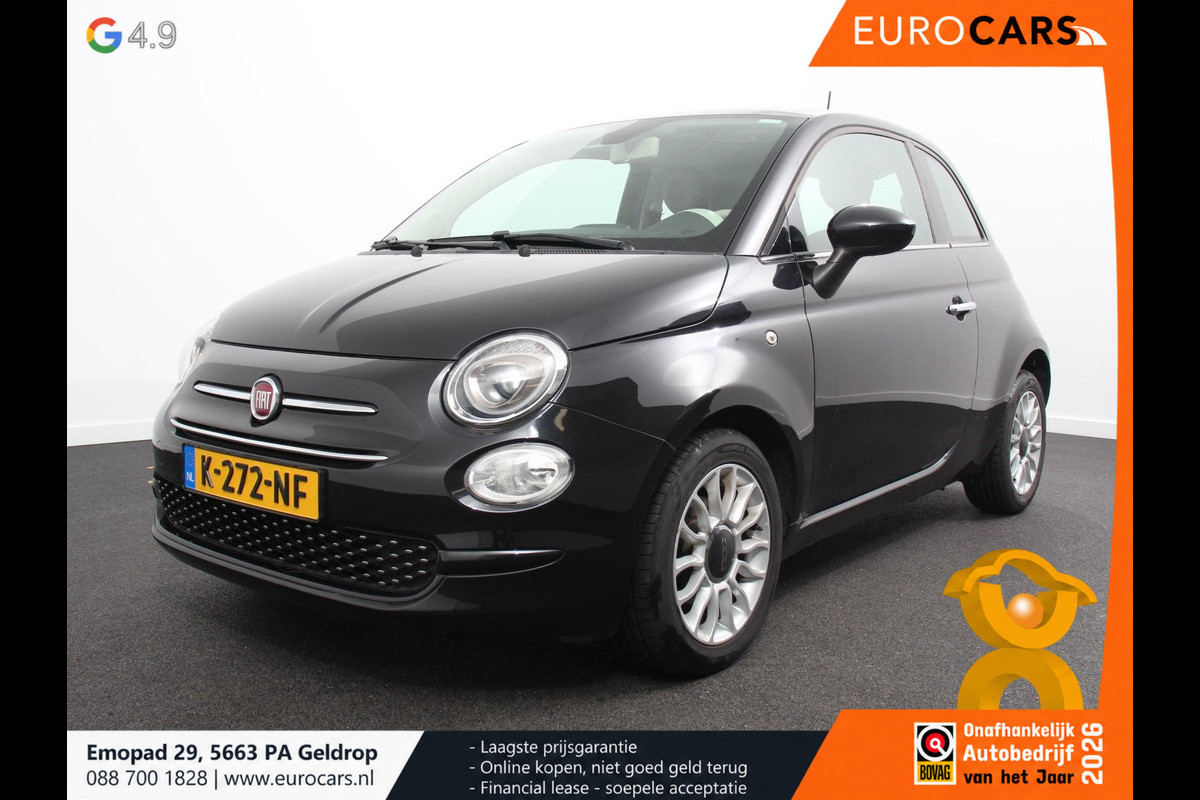 Fiat 500 1.2 Lounge Navigatie Leder Interieur Climate Control Panoramadak Parkeer sensoren