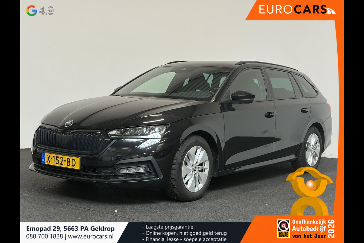 Škoda Octavia Combi 1.0 e-TSI Automaat Sport Business Trekhaak Navigatie Apple Carplay/ Android Auto Parkeersensoren Full led Virtual Cockpit Cruise control Climate control Lichtmetalen velgen Getinte ramen