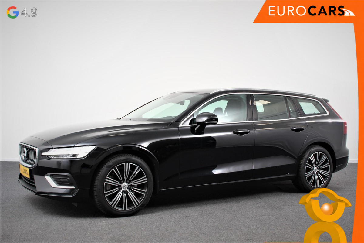 Volvo V60 2.0 T5 250pk Automaat Inscription Navigatie Apple Carplay/Android Auto Climate control Leder Parkeer sensoren Virtual Cockpit Lichtmetalen velgen 18"