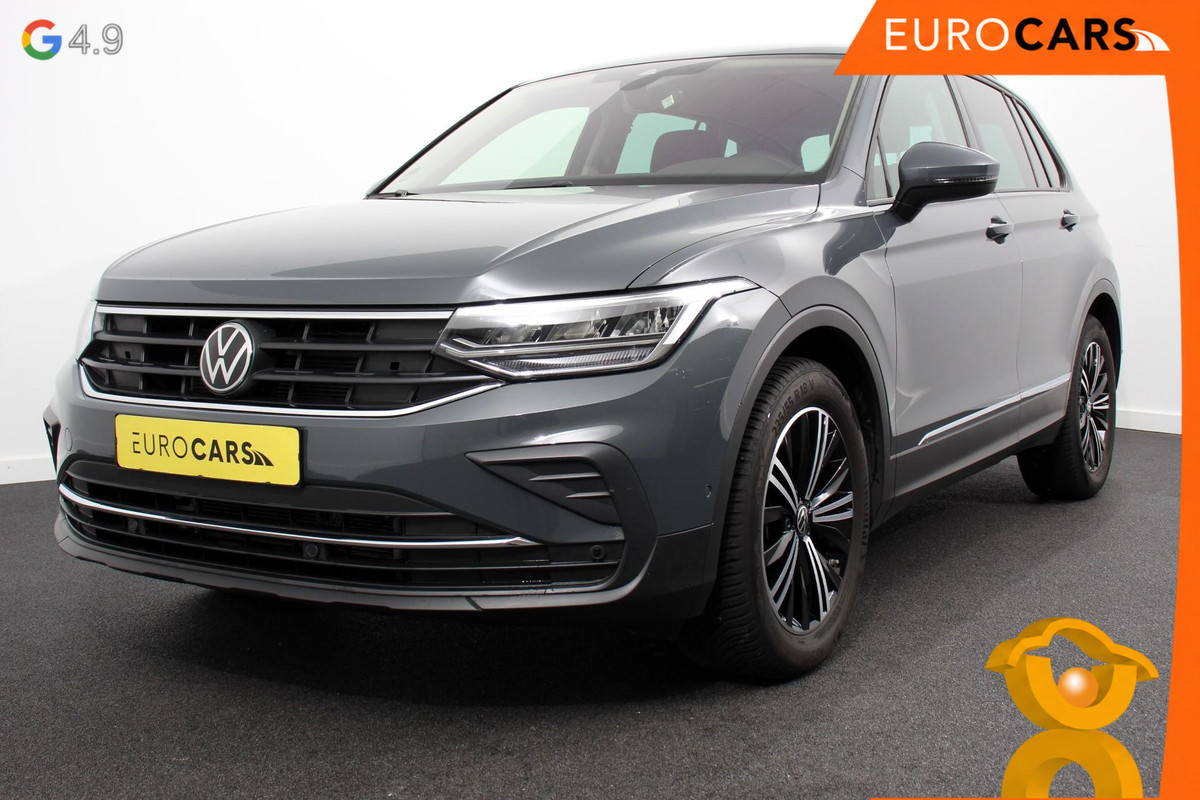 Volkswagen Tiguan 1.5 TSI DSG Active Navigatie App connect Wireless Adaptieve Cruise Control Travel Assist Parkeersensoren Camera Park Assist Stoel- en stuurverwarming Elektrische achterklep Virtual Cockpit