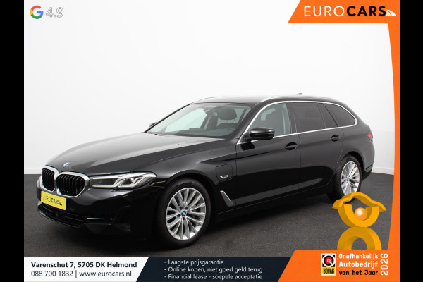 BMW 5 Serie Touring 530e Business PHEV AUTOMAAT Adaptieve cruise control LED Leder Navigatie Stoelverwarming Achteruitrijcamera Sfeerverlichting Lane assist Climate control Apple Carplay/ Android Auto