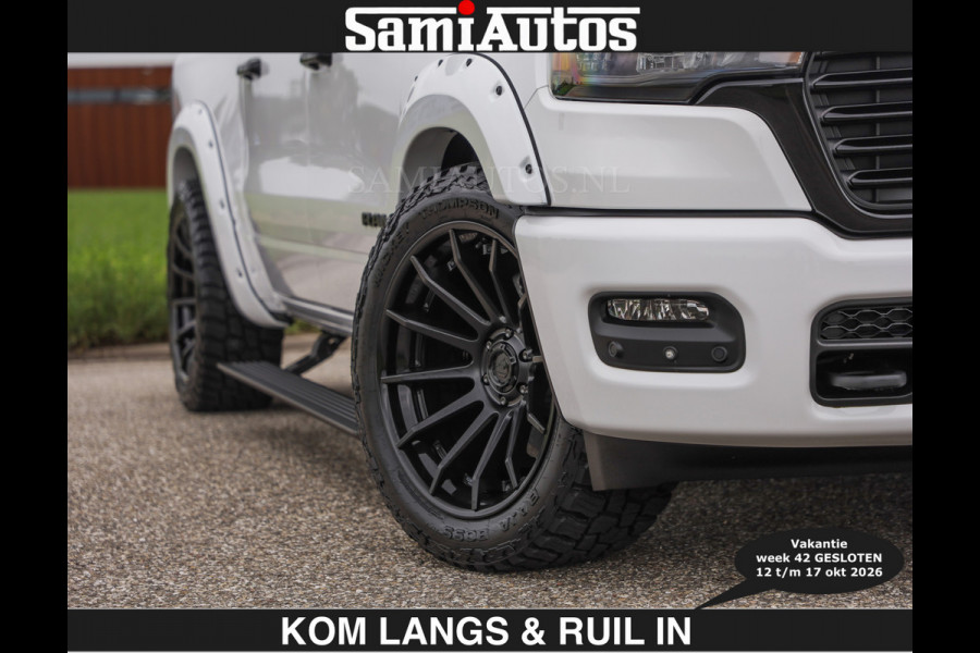 Dodge Ram BOM VOL | HUD | 420PK | LUCHTVERING | PANO | €79950,- excl | PASSAGIERSSCHERM | BOM EN BOM VOL | Comfortabele Dubbele Cabine met Royale 5 Zitplaatsen | DODGE RAM PREMIUM LARAMIE EDITION | Voorraad Nr 2230 - 8765 | De specialist in Amerikaanse pick‑ups in Nederland en Europa.