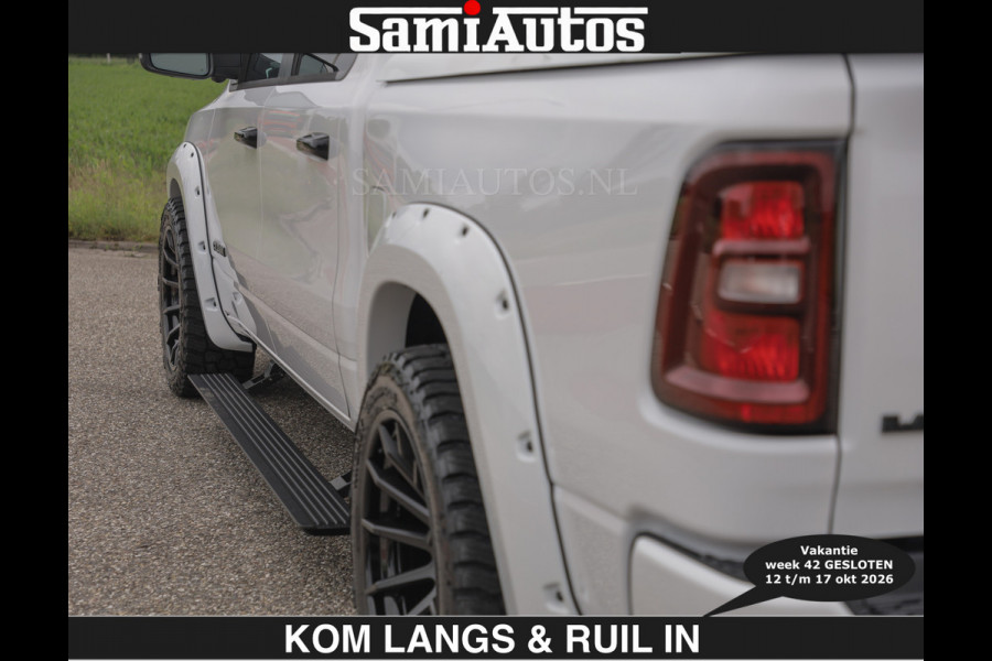 Dodge Ram BOM VOL | HUD | 420PK | LUCHTVERING | PANO | €79950,- excl | PASSAGIERSSCHERM | BOM EN BOM VOL | Comfortabele Dubbele Cabine met Royale 5 Zitplaatsen | DODGE RAM PREMIUM LARAMIE EDITION | Voorraad Nr 2230 - 8765 | De specialist in Amerikaanse pick‑ups in Nederland en Europa.