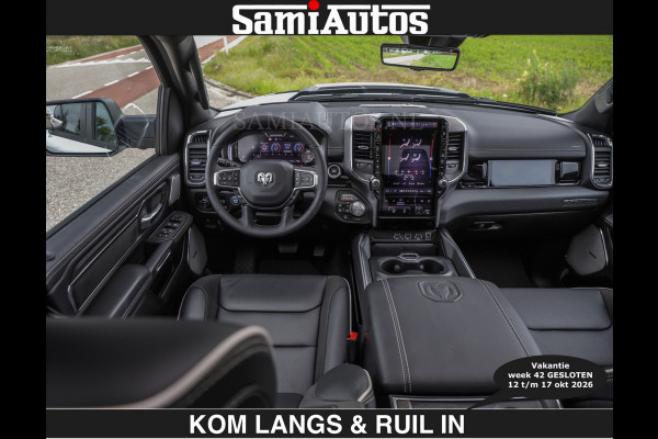 Dodge Ram BOM VOL | HUD | 420PK | LUCHTVERING | PANO | €79950,- excl | PASSAGIERSSCHERM | BOM EN BOM VOL | Comfortabele Dubbele Cabine met Royale 5 Zitplaatsen | DODGE RAM PREMIUM LARAMIE EDITION | Voorraad Nr 2230 - 8765 | De specialist in Amerikaanse pick‑ups in Nederland en Europa.