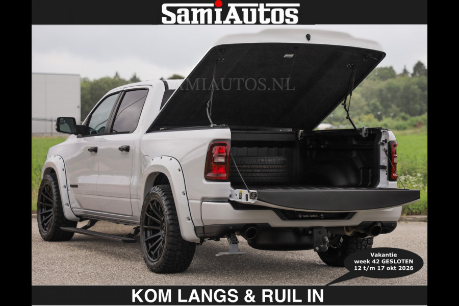 Dodge Ram BOM VOL | HUD | 420PK | LUCHTVERING | PANO | €79950,- excl | PASSAGIERSSCHERM | BOM EN BOM VOL | Comfortabele Dubbele Cabine met Royale 5 Zitplaatsen | DODGE RAM PREMIUM LARAMIE EDITION | Voorraad Nr 2230 - 8765 | De specialist in Amerikaanse pick‑ups in Nederland en Europa.