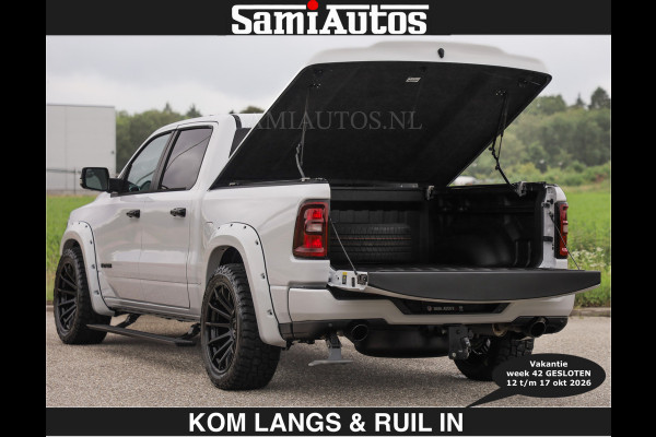 Dodge Ram BOM VOL | HUD | 420PK | LUCHTVERING | PANO | €79950,- excl | PASSAGIERSSCHERM | BOM EN BOM VOL | Comfortabele Dubbele Cabine met Royale 5 Zitplaatsen | DODGE RAM PREMIUM LARAMIE EDITION | Voorraad Nr 2230 - 8765 | De specialist in Amerikaanse pick‑ups in Nederland en Europa.