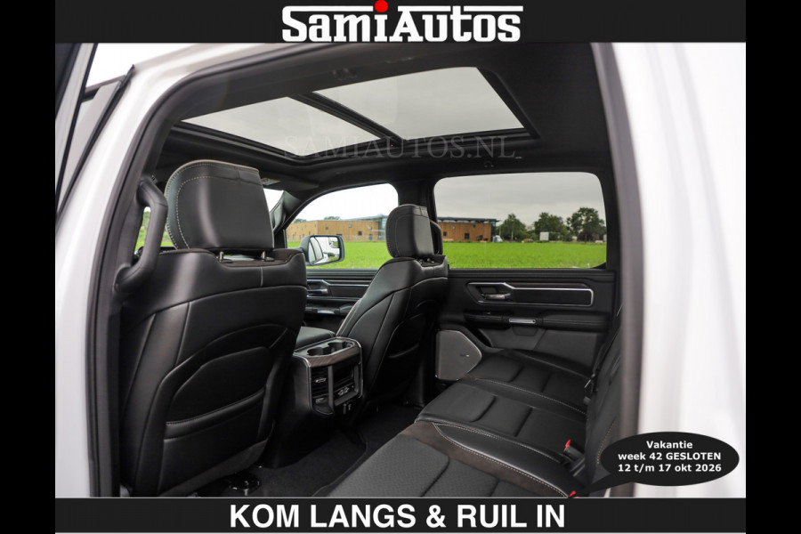 Dodge Ram BOM VOL | HUD | 420PK | LUCHTVERING | PANO | €79950,- excl | PASSAGIERSSCHERM | BOM EN BOM VOL | Comfortabele Dubbele Cabine met Royale 5 Zitplaatsen | DODGE RAM PREMIUM LARAMIE EDITION | Voorraad Nr 2230 - 8765 | De specialist in Amerikaanse pick‑ups in Nederland en Europa.