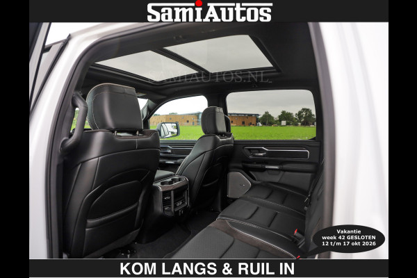Dodge Ram BOM VOL | HUD | 420PK | LUCHTVERING | PANO | €79950,- excl | PASSAGIERSSCHERM | BOM EN BOM VOL | Comfortabele Dubbele Cabine met Royale 5 Zitplaatsen | DODGE RAM PREMIUM LARAMIE EDITION | Voorraad Nr 2230 - 8765 | De specialist in Amerikaanse pick‑ups in Nederland en Europa.