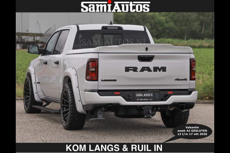 Dodge Ram BOM VOL | HUD | 420PK | LUCHTVERING | PANO | €79950,- excl | PASSAGIERSSCHERM | BOM EN BOM VOL | Comfortabele Dubbele Cabine met Royale 5 Zitplaatsen | DODGE RAM PREMIUM LARAMIE EDITION | Voorraad Nr 2230 - 8765 | De specialist in Amerikaanse pick‑ups in Nederland en Europa.