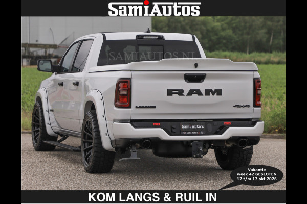 Dodge Ram BOM VOL | HUD | 420PK | LUCHTVERING | PANO | €79950,- excl | PASSAGIERSSCHERM | BOM EN BOM VOL | Comfortabele Dubbele Cabine met Royale 5 Zitplaatsen | DODGE RAM PREMIUM LARAMIE EDITION | Voorraad Nr 2230 - 8765 | De specialist in Amerikaanse pick‑ups in Nederland en Europa.