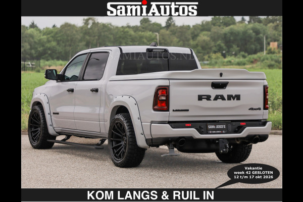 Dodge Ram BOM VOL | HUD | 420PK | LUCHTVERING | PANO | €79950,- excl | PASSAGIERSSCHERM | BOM EN BOM VOL | Comfortabele Dubbele Cabine met Royale 5 Zitplaatsen | DODGE RAM PREMIUM LARAMIE EDITION | Voorraad Nr 2230 - 8765 | De specialist in Amerikaanse pick‑ups in Nederland en Europa.