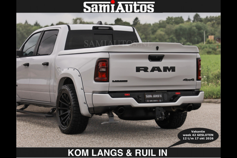 Dodge Ram BOM VOL | HUD | 420PK | LUCHTVERING | PANO | €79950,- excl | PASSAGIERSSCHERM | BOM EN BOM VOL | Comfortabele Dubbele Cabine met Royale 5 Zitplaatsen | DODGE RAM PREMIUM LARAMIE EDITION | Voorraad Nr 2230 - 8765 | De specialist in Amerikaanse pick‑ups in Nederland en Europa.