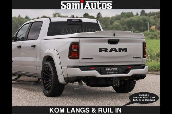 Dodge Ram BOM VOL | HUD | 420PK | LUCHTVERING | PANO | €79950,- excl | PASSAGIERSSCHERM | BOM EN BOM VOL | Comfortabele Dubbele Cabine met Royale 5 Zitplaatsen | DODGE RAM PREMIUM LARAMIE EDITION | Voorraad Nr 2230 - 8765 | De specialist in Amerikaanse pick‑ups in Nederland en Europa.
