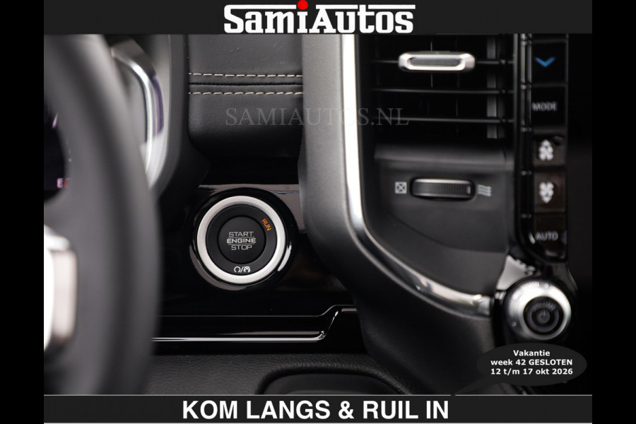 Dodge Ram BOM VOL | HUD | 420PK | LUCHTVERING | PANO | €79950,- excl | PASSAGIERSSCHERM | BOM EN BOM VOL | Comfortabele Dubbele Cabine met Royale 5 Zitplaatsen | DODGE RAM PREMIUM LARAMIE EDITION | Voorraad Nr 2230 - 8765 | De specialist in Amerikaanse pick‑ups in Nederland en Europa.
