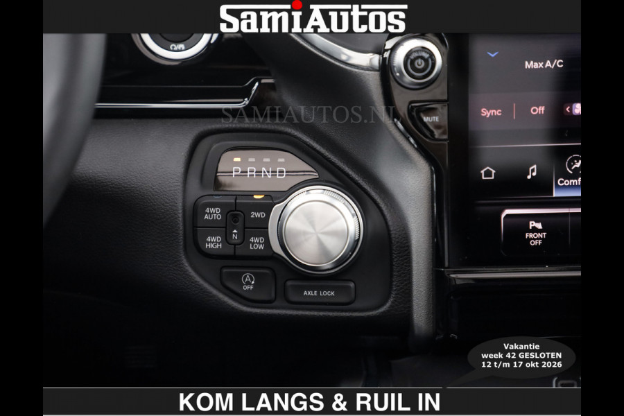 Dodge Ram BOM VOL | HUD | 420PK | LUCHTVERING | PANO | €79950,- excl | PASSAGIERSSCHERM | BOM EN BOM VOL | Comfortabele Dubbele Cabine met Royale 5 Zitplaatsen | DODGE RAM PREMIUM LARAMIE EDITION | Voorraad Nr 2230 - 8765 | De specialist in Amerikaanse pick‑ups in Nederland en Europa.
