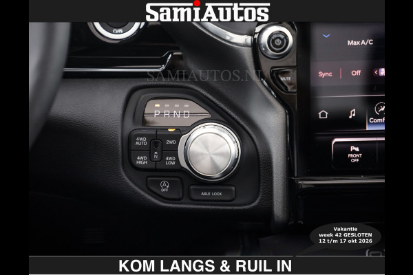 Dodge Ram BOM VOL | HUD | 420PK | LUCHTVERING | PANO | €79950,- excl | PASSAGIERSSCHERM | BOM EN BOM VOL | Comfortabele Dubbele Cabine met Royale 5 Zitplaatsen | DODGE RAM PREMIUM LARAMIE EDITION | Voorraad Nr 2230 - 8765 | De specialist in Amerikaanse pick‑ups in Nederland en Europa.