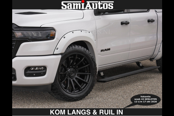 Dodge Ram BOM VOL | HUD | 420PK | LUCHTVERING | PANO | €79950,- excl | PASSAGIERSSCHERM | BOM EN BOM VOL | Comfortabele Dubbele Cabine met Royale 5 Zitplaatsen | DODGE RAM PREMIUM LARAMIE EDITION | Voorraad Nr 2230 - 8765 | De specialist in Amerikaanse pick‑ups in Nederland en Europa.