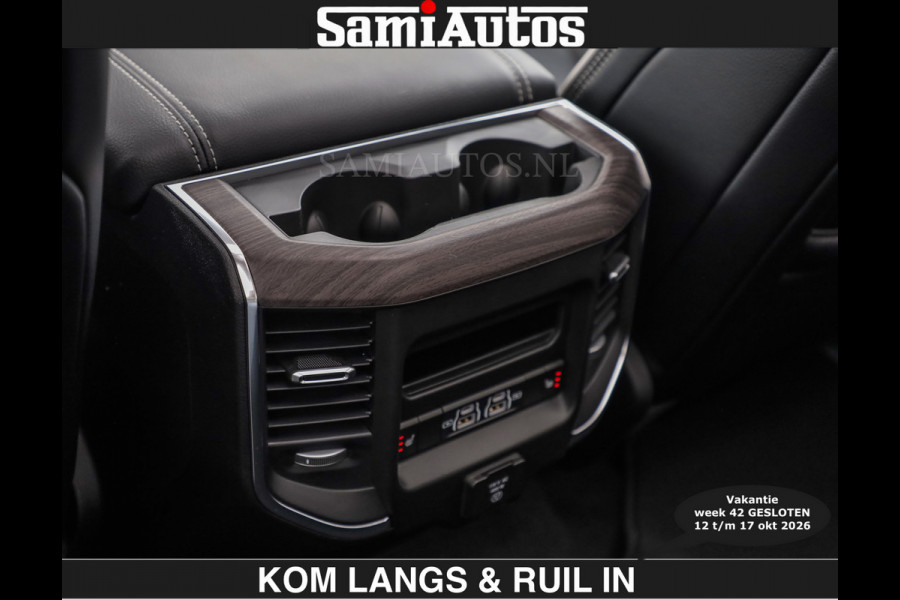 Dodge Ram BOM VOL | HUD | 420PK | LUCHTVERING | PANO | €79950,- excl | PASSAGIERSSCHERM | BOM EN BOM VOL | Comfortabele Dubbele Cabine met Royale 5 Zitplaatsen | DODGE RAM PREMIUM LARAMIE EDITION | Voorraad Nr 2230 - 8765 | De specialist in Amerikaanse pick‑ups in Nederland en Europa.