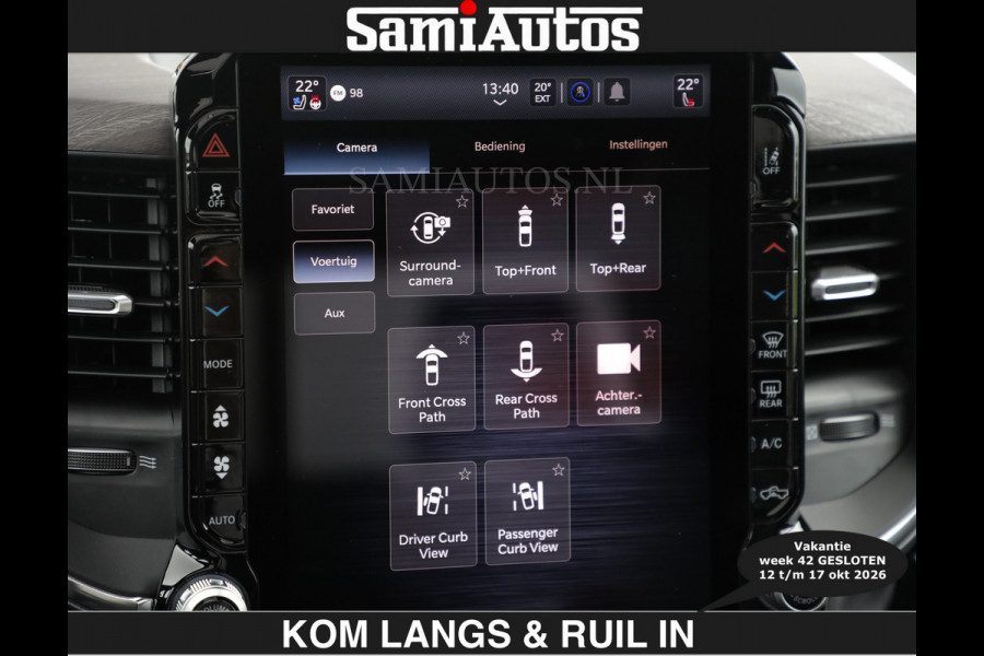 Dodge Ram BOM VOL | HUD | 420PK | LUCHTVERING | PANO | €79950,- excl | PASSAGIERSSCHERM | BOM EN BOM VOL | Comfortabele Dubbele Cabine met Royale 5 Zitplaatsen | DODGE RAM PREMIUM LARAMIE EDITION | Voorraad Nr 2230 - 8765 | De specialist in Amerikaanse pick‑ups in Nederland en Europa.