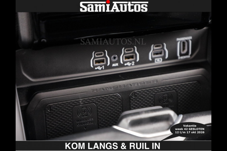Dodge Ram BOM VOL | HUD | 420PK | LUCHTVERING | PANO | €79950,- excl | PASSAGIERSSCHERM | BOM EN BOM VOL | Comfortabele Dubbele Cabine met Royale 5 Zitplaatsen | DODGE RAM PREMIUM LARAMIE EDITION | Voorraad Nr 2230 - 8765 | De specialist in Amerikaanse pick‑ups in Nederland en Europa.