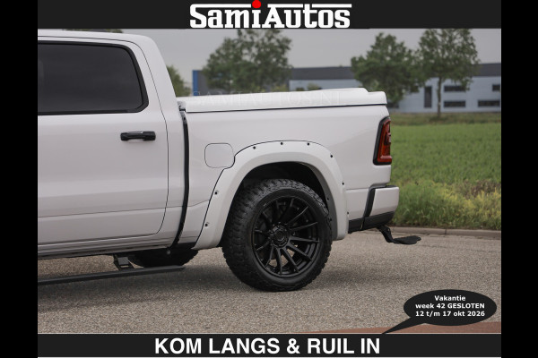 Dodge Ram BOM VOL | HUD | 420PK | LUCHTVERING | PANO | €79950,- excl | PASSAGIERSSCHERM | BOM EN BOM VOL | Comfortabele Dubbele Cabine met Royale 5 Zitplaatsen | DODGE RAM PREMIUM LARAMIE EDITION | Voorraad Nr 2230 - 8765 | De specialist in Amerikaanse pick‑ups in Nederland en Europa.