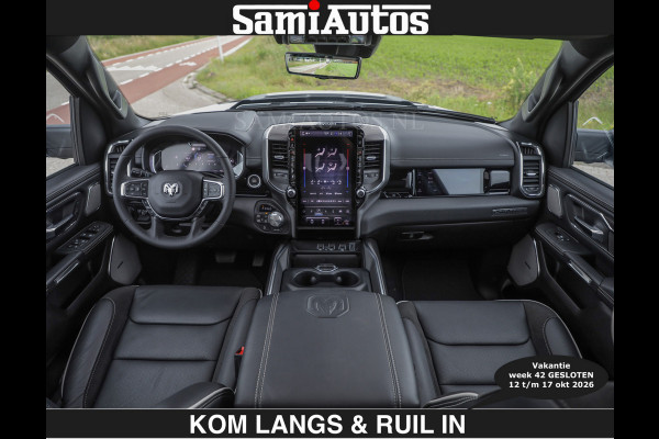 Dodge Ram BOM VOL | HUD | 420PK | LUCHTVERING | PANO | €79950,- excl | PASSAGIERSSCHERM | BOM EN BOM VOL | Comfortabele Dubbele Cabine met Royale 5 Zitplaatsen | DODGE RAM PREMIUM LARAMIE EDITION | Voorraad Nr 2230 - 8765 | De specialist in Amerikaanse pick‑ups in Nederland en Europa.