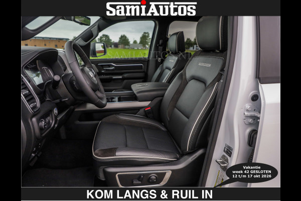 Dodge Ram BOM VOL | HUD | 420PK | LUCHTVERING | PANO | €79950,- excl | PASSAGIERSSCHERM | BOM EN BOM VOL | Comfortabele Dubbele Cabine met Royale 5 Zitplaatsen | DODGE RAM PREMIUM LARAMIE EDITION | Voorraad Nr 2230 - 8765 | De specialist in Amerikaanse pick‑ups in Nederland en Europa.