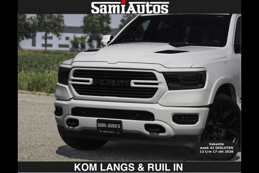 Dodge Ram SPORT V8 5.7 402PK | €69950,- excl | Krachtige Hemi | Panorama Dak | 12' Scherm Comfortabele Dubbele Cabine met Royale 5 Zitplaatsen | NIEUW EN BPM vrij | Nu Leverbaar uit Voorraad | Nr 2529 - 1277 | De specialist in Amerikaanse pick‑ups in Nederland en Europa.