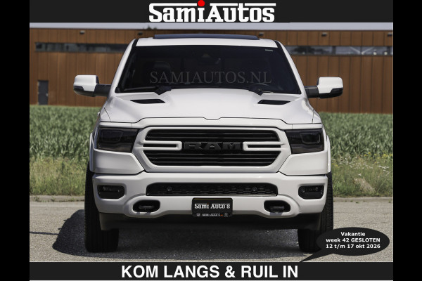 Dodge Ram SPORT V8 5.7 402PK | €69950,- excl | Krachtige Hemi | Panorama Dak | 12' Scherm Comfortabele Dubbele Cabine met Royale 5 Zitplaatsen | NIEUW EN BPM vrij | Nu Leverbaar uit Voorraad | Nr 2529 - 1277 | De specialist in Amerikaanse pick‑ups in Nederland en Europa.