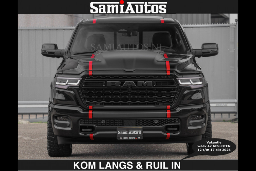 Dodge Ram Limited 540 PK | HUD | €84950,- excl | LUCHTVERING | MASSAGE | PASSAGIERSSCHERM | De Meest Luxe en Volle Pick-Up in zijn Klasse  Comfortabele Dubbele Cabine met Royale 5 Zitplaatsen | Voorraadnummer: 2370 - 5411 | De specialist in Amerikaanse pick‑ups in Nederland en Europa.
