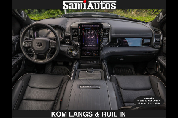 Dodge Ram Limited 540 PK | HUD | €84950,- excl | LUCHTVERING | MASSAGE | PASSAGIERSSCHERM | De Meest Luxe en Volle Pick-Up in zijn Klasse  Comfortabele Dubbele Cabine met Royale 5 Zitplaatsen | Voorraadnummer: 2370 - 5411 | De specialist in Amerikaanse pick‑ups in Nederland en Europa.