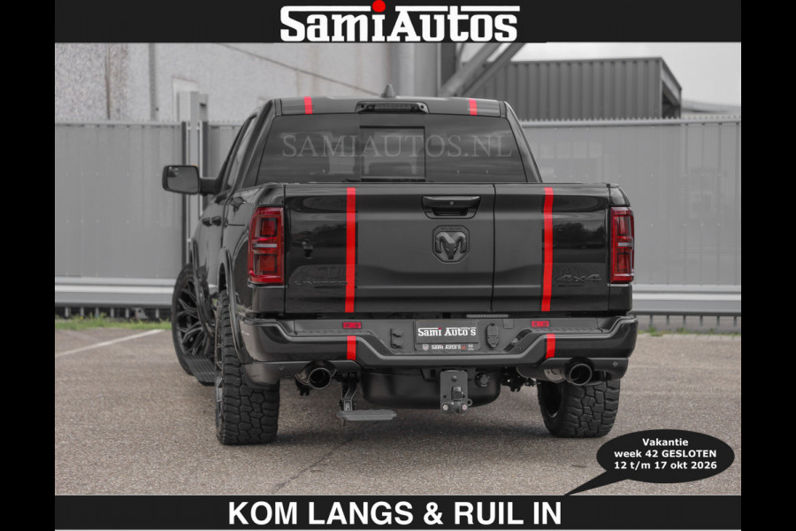 Dodge Ram Limited 540 PK | HUD | €84950,- excl | LUCHTVERING | MASSAGE | PASSAGIERSSCHERM | De Meest Luxe en Volle Pick-Up in zijn Klasse  Comfortabele Dubbele Cabine met Royale 5 Zitplaatsen | Voorraadnummer: 2370 - 5411 | De specialist in Amerikaanse pick‑ups in Nederland en Europa.