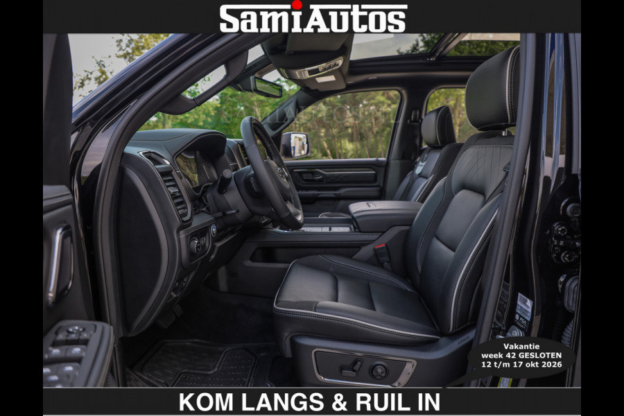 Dodge Ram Limited 540 PK | HUD | €84950,- excl | LUCHTVERING | MASSAGE | PASSAGIERSSCHERM | De Meest Luxe en Volle Pick-Up in zijn Klasse  Comfortabele Dubbele Cabine met Royale 5 Zitplaatsen | Voorraadnummer: 2370 - 5411 | De specialist in Amerikaanse pick‑ups in Nederland en Europa.