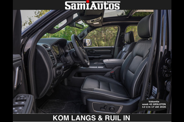 Dodge Ram Limited 540 PK | HUD | €84950,- excl | LUCHTVERING | MASSAGE | PASSAGIERSSCHERM | De Meest Luxe en Volle Pick-Up in zijn Klasse  Comfortabele Dubbele Cabine met Royale 5 Zitplaatsen | Voorraadnummer: 2370 - 5411 | De specialist in Amerikaanse pick‑ups in Nederland en Europa.