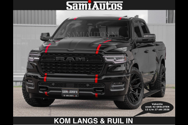 Dodge Ram Limited 540 PK | HUD | €84950,- excl | LUCHTVERING | MASSAGE | PASSAGIERSSCHERM | De Meest Luxe en Volle Pick-Up in zijn Klasse  Comfortabele Dubbele Cabine met Royale 5 Zitplaatsen | Voorraadnummer: 2370 - 5411 | De specialist in Amerikaanse pick‑ups in Nederland en Europa.