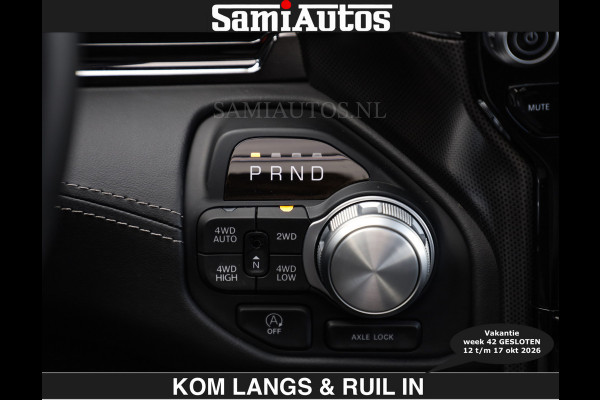 Dodge Ram Limited 540 PK | HUD | €84950,- excl | LUCHTVERING | MASSAGE | PASSAGIERSSCHERM | De Meest Luxe en Volle Pick-Up in zijn Klasse  Comfortabele Dubbele Cabine met Royale 5 Zitplaatsen | Voorraadnummer: 2370 - 5411 | De specialist in Amerikaanse pick‑ups in Nederland en Europa.
