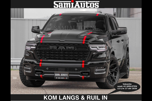 Dodge Ram Limited 540 PK | HUD | €84950,- excl | LUCHTVERING | MASSAGE | PASSAGIERSSCHERM | De Meest Luxe en Volle Pick-Up in zijn Klasse  Comfortabele Dubbele Cabine met Royale 5 Zitplaatsen | Voorraadnummer: 2370 - 5411 | De specialist in Amerikaanse pick‑ups in Nederland en Europa.