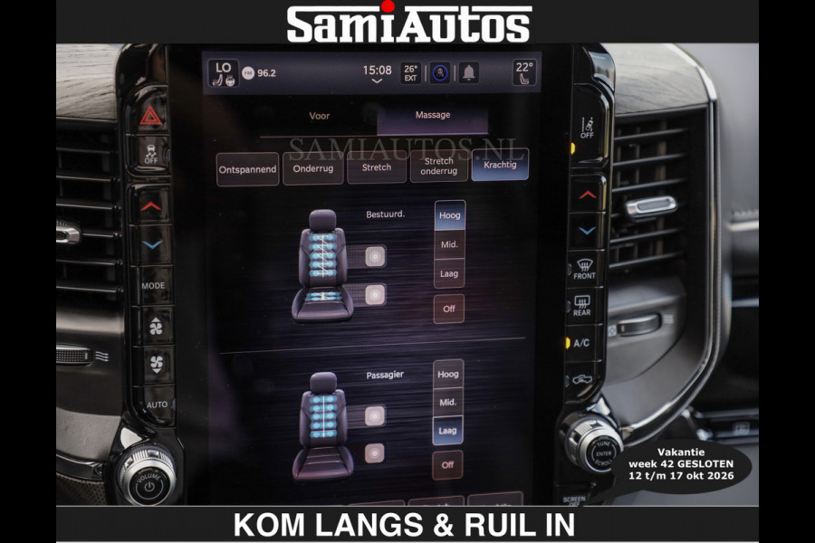 Dodge Ram Limited 540 PK | HUD | €84950,- excl | LUCHTVERING | MASSAGE | PASSAGIERSSCHERM | De Meest Luxe en Volle Pick-Up in zijn Klasse  Comfortabele Dubbele Cabine met Royale 5 Zitplaatsen | Voorraadnummer: 2370 - 5411 | De specialist in Amerikaanse pick‑ups in Nederland en Europa.