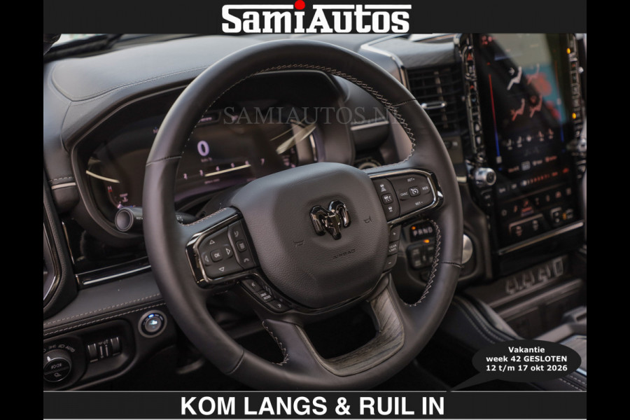 Dodge Ram Limited 540 PK | HUD | €84950,- excl | LUCHTVERING | MASSAGE | PASSAGIERSSCHERM | De Meest Luxe en Volle Pick-Up in zijn Klasse  Comfortabele Dubbele Cabine met Royale 5 Zitplaatsen | Voorraadnummer: 2370 - 5411 | De specialist in Amerikaanse pick‑ups in Nederland en Europa.